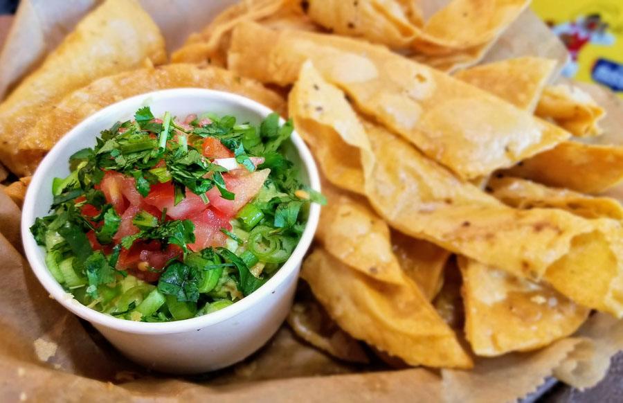 Guacamole and Corn Chips